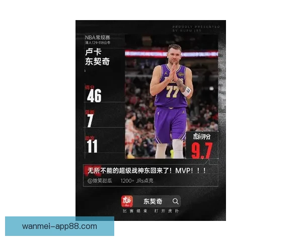 东契奇疯狂三月三分雨连连刷新得分王表现